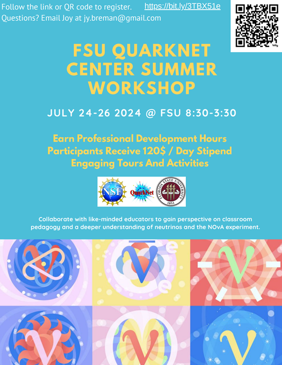 Quarknet Workshop 2024 Flyer