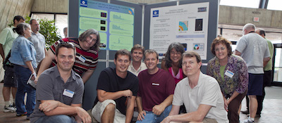 Teachers @ QuarkNet Boot Camp Poster Session in Fermilab Atrium